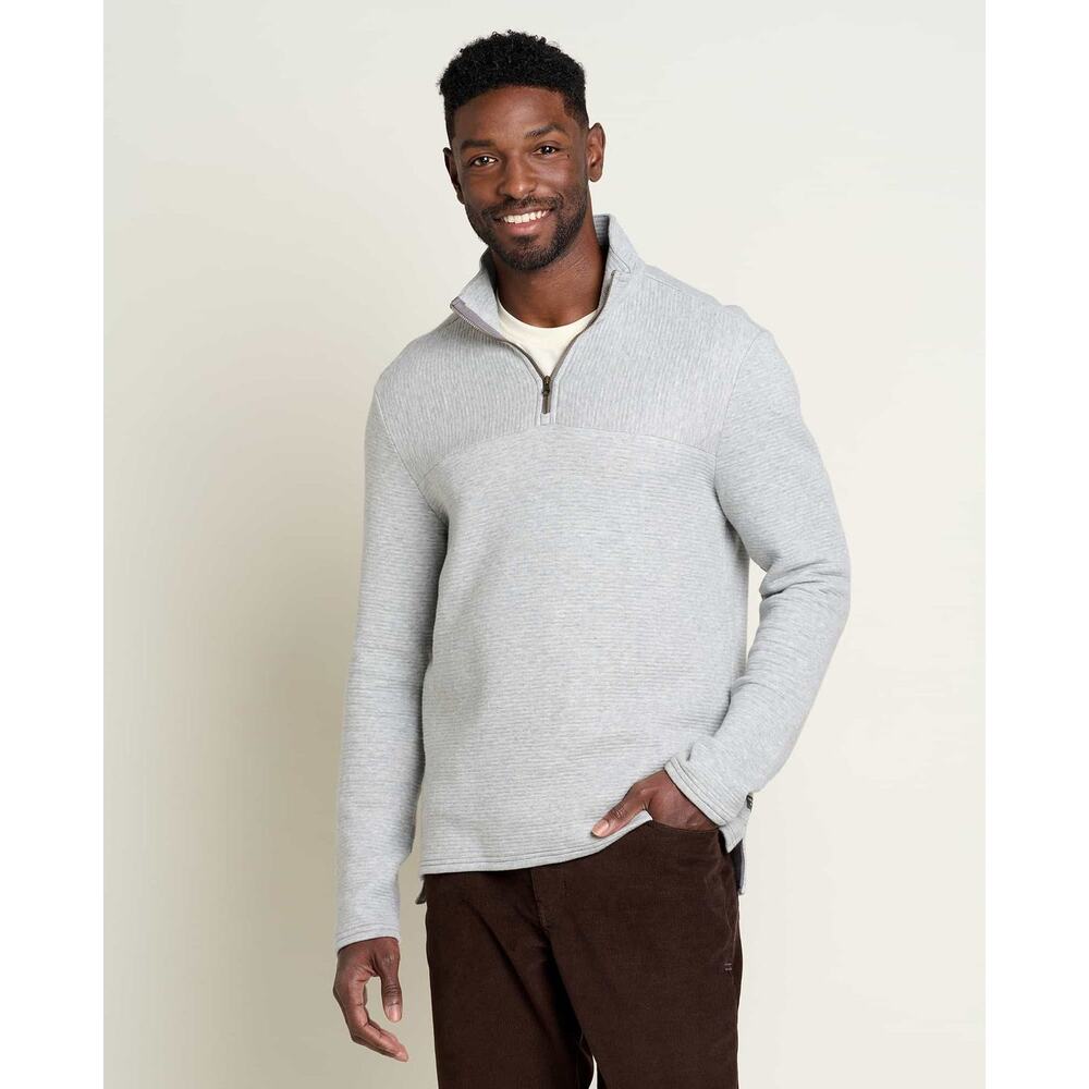 Toad & Co Moonwake 1/4 Zip Pullover Heather Grey Men's XXL NWT